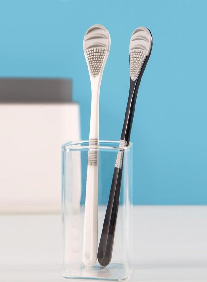 Ferio 2Pcs Silicone Tongue Cleaner for Adults - Soft Tongue Scraper & Tung Brush | Fan Shape Tounge Cleaner Helps Fight Bad Breath | Tough Tongue Cleaner for Baby, Kids, Women & Men - Image 5